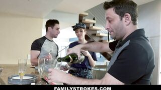 Military Cougar Lauren Phillips Seduces Her Stepson