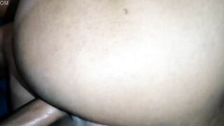 I just hold and stretched my legs so he can put it up my butt. Huge booty hispanic