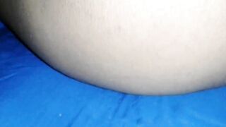 I just hold and stretched my legs so he can put it up my butt. Huge booty hispanic