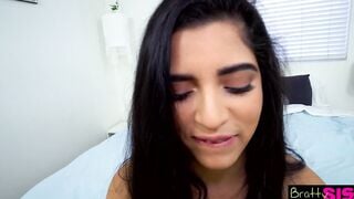 Oh fucked! she did her panty laundry! Huge tit step sis catches dude masturbating into closet - S14:E9