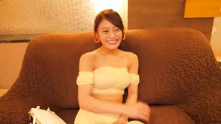 Bubbly Japanese 18 Hina Nanami with a tight body and bald vagina is quickly stripped nude and tied for massager foreplay