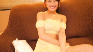Bubbly Japanese 18 Hina Nanami with a tight body and bald vagina is quickly stripped nude and tied for massager foreplay