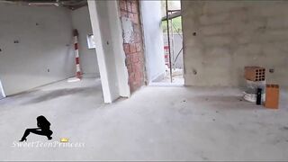 BANGED! ON AN ABANDONED CONSTRUCTION HOUSE | Almost Caught by neighbourhood | Cummed 18 Yo Public