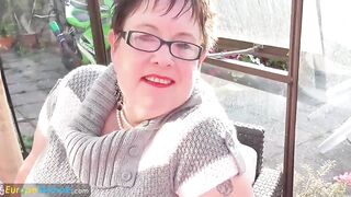 EuropeMature Honey solo old masturbation