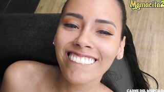 MAMACITAZ - Huge Butt Hispanic 18 Andreina De Luxe Tries Porn On Webcam With Logan Salamanca