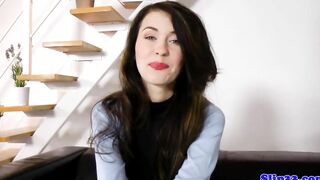 Cocksucking polish Goddess spanked by oldmale