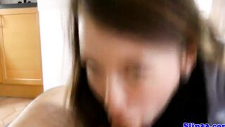 Cocksucking polish Goddess spanked by oldmale