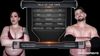 Lover Kara Naked Sex Fighting Against Jack Friday Doing A sixty nine And Plowed On The Mat Roughly - Evolved Fights