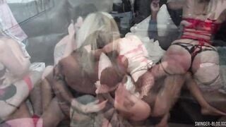 Freaky amateur swingers got wild at hardcore sex party