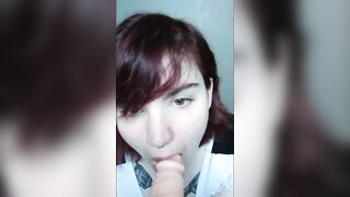 chubby takes penis like a beautiful bimbos point of view