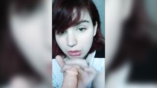 chubby takes penis like a beautiful bimbos point of view