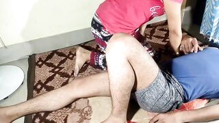 My sister had a periad problem. So she blown my cock and masturbated me with  vagina.