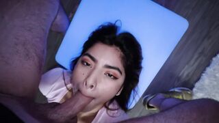 Delicious Hot Hazel Heart Shows Off Her Penis Sucking Off Skillz