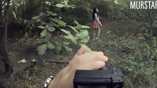 Divorced the college girl for intimate photos, and pounded inside the woods || Murstar