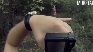 Divorced the college girl for intimate photos, and pounded inside the woods || Murstar