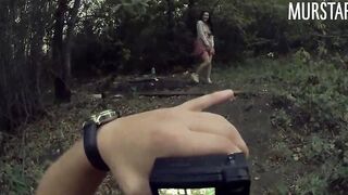 Divorced the college girl for intimate photos, and pounded inside the woods || Murstar