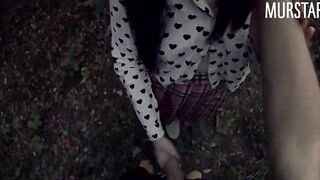 Divorced the college girl for intimate photos, and pounded inside the woods || Murstar