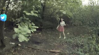 Divorced the college girl for intimate photos, and pounded inside the woods || Murstar
