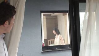 When I was fascinated by the change of clothes of a voluptuous big titted woman peeking through the window of the opposite room, I happened to be lucky sexual and tempted.