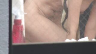 When I was fascinated by the change of clothes of a voluptuous big titted woman peeking through the window of the opposite room, I happened to be lucky sexual and tempted.