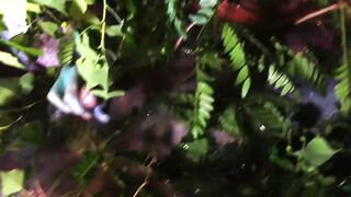 He stroked his dick inside a slimy pink bath-tub swamp and then I gently felt his penis and nuts and finger fuck his asshole until he came.