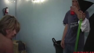Coeds Jenny and Aubrey sample some Rough Frat Boy Dick