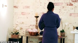 Vulgar Stepson Gets three-Way with His Big Boobed Stepmom and Stepsis