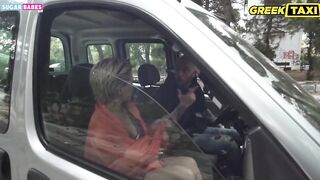 SUGARABESTV: Greek Taxi driver nailed tourist cunt with mouth