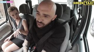 SUGARABESTV: Greek Taxi driver nailed tourist cunt with mouth