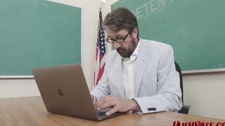 Sable Jones Riding Her Way In The Paris Exchange ProgramSable is Willing to do ANYTHING for her Professorï¿½s Approval