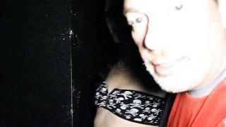 Slender Dark Haired Bimbo Gangfucks Theater!
