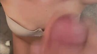 Lacey loves blowing long dick