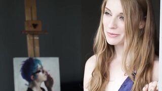 Rich slender girls are having a sex party at their mansion so they invite 2 lesbo
