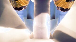 Genshin Impact Anime - Xialing Hardsex into Japanese Bathroom Uncensored - Japanese oriental Manga Cartoon Tape Game Porn