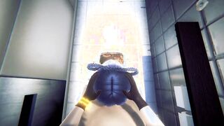 Genshin Impact Anime - Xialing Hardsex into Japanese Bathroom Uncensored - Japanese oriental Manga Cartoon Tape Game Porn