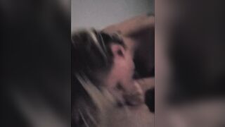 Lusty blonde mom takes young penis for a riding