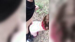 Hooked up a whore on the highway and boned her into the forest