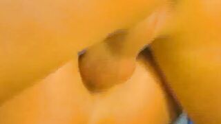 Freaky dark hair fucks penis with her breasts into the locker room