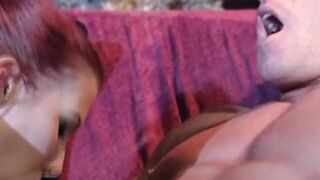 The Hot red haired loves getting her soak vagina plowed with