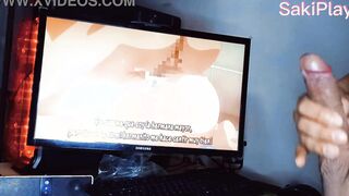 Padrasto se queda en casa se masturba en secreto viendo anime