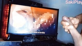 Padrasto se queda en casa se masturba en secreto viendo anime