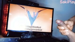 Padrasto se queda en casa se masturba en secreto viendo anime
