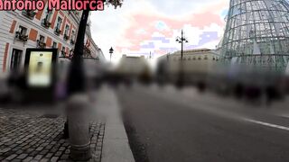 Cumwalk With Submissive Hispanic Eighteen Picked Up Into The Street