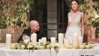 TUSHY Runaway bride Sybil has anal adventure before wedding