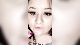 Tiny dick sloppy toy bj