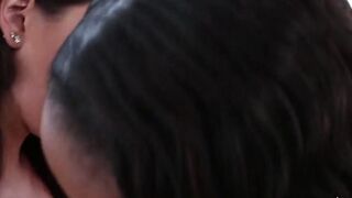 Receiving a sex sex toy from the excited dark hair african dyke comes with detailed instructions