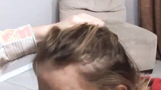 Melanie Masters eighteen blows and fucks older dick