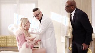 European blonde gets anal screwed by a doctor