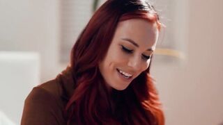 Red Head comforts bff licking her snatch