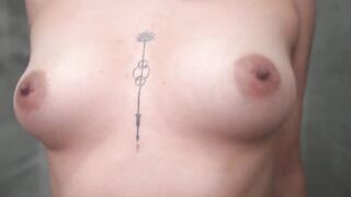 Streaping and finger fucked inside the shower